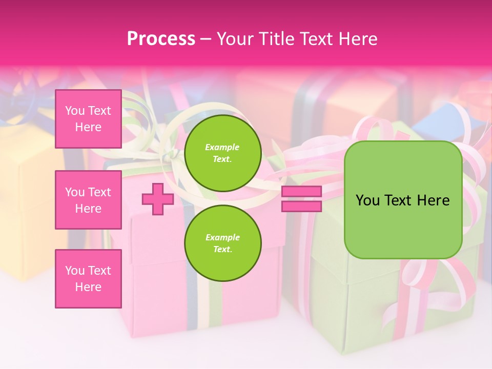 Paper Ribbon Yellow PowerPoint Template