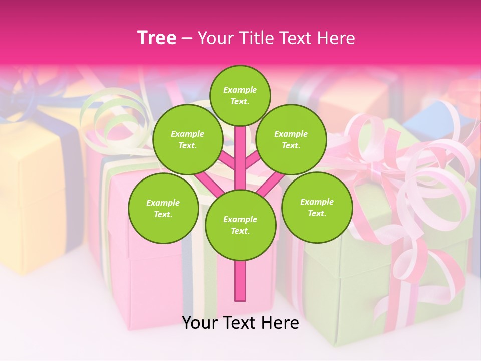 Paper Ribbon Yellow PowerPoint Template