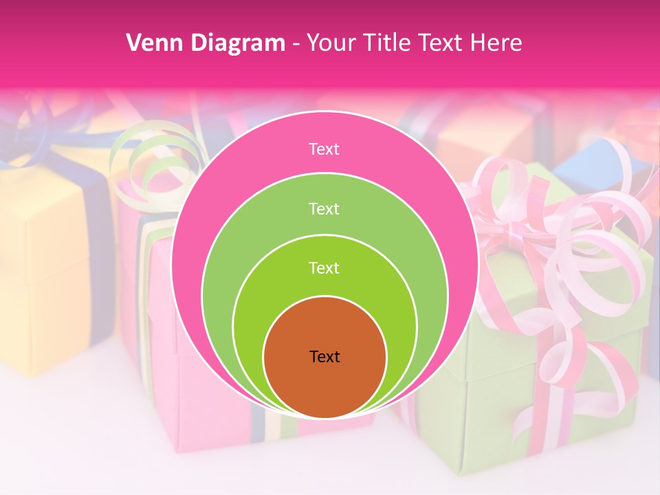 Paper Ribbon Yellow PowerPoint Template