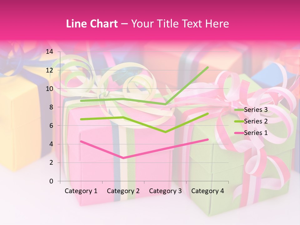 Paper Ribbon Yellow PowerPoint Template