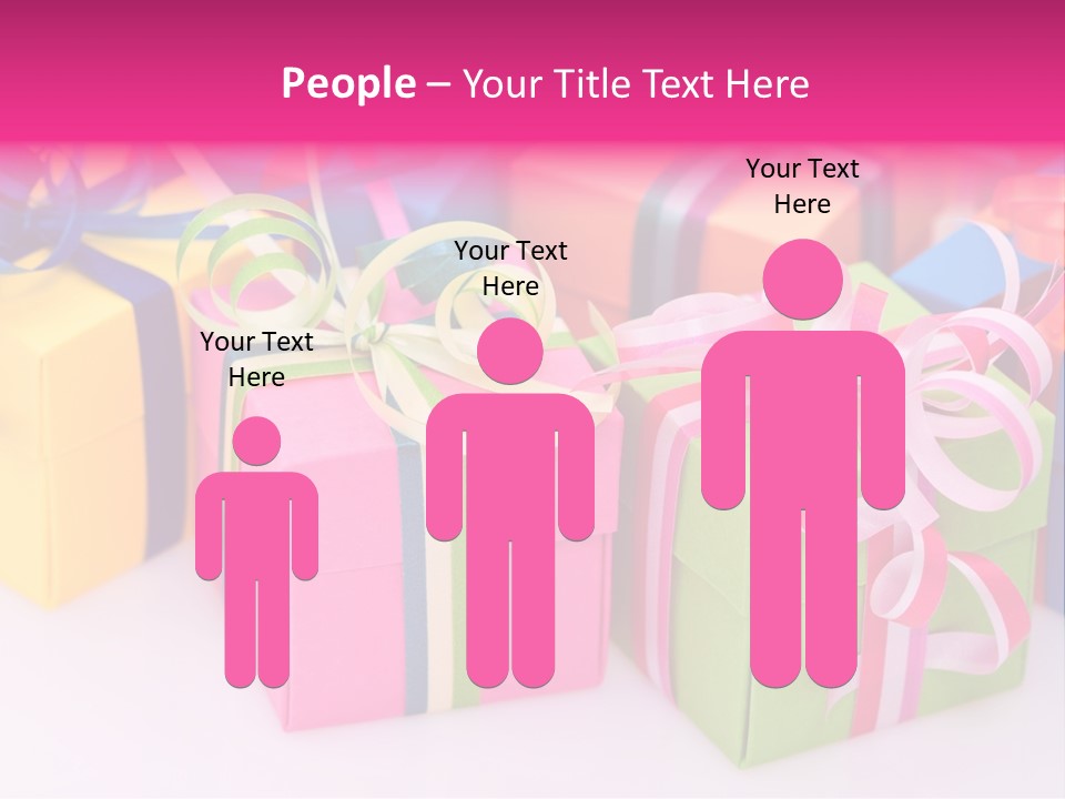 Paper Ribbon Yellow PowerPoint Template