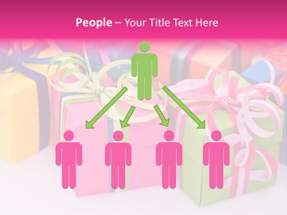 Paper Ribbon Yellow PowerPoint Template