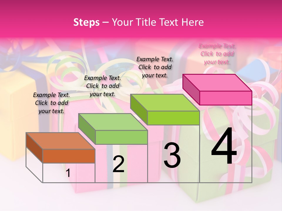 Paper Ribbon Yellow PowerPoint Template