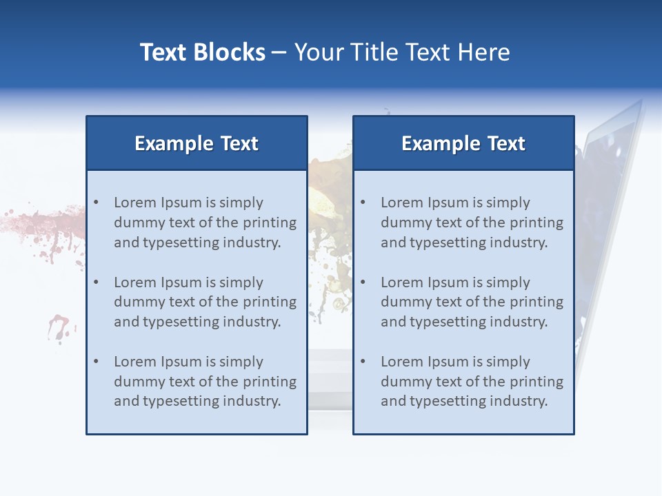 Tear Artistic Notebook PowerPoint Template