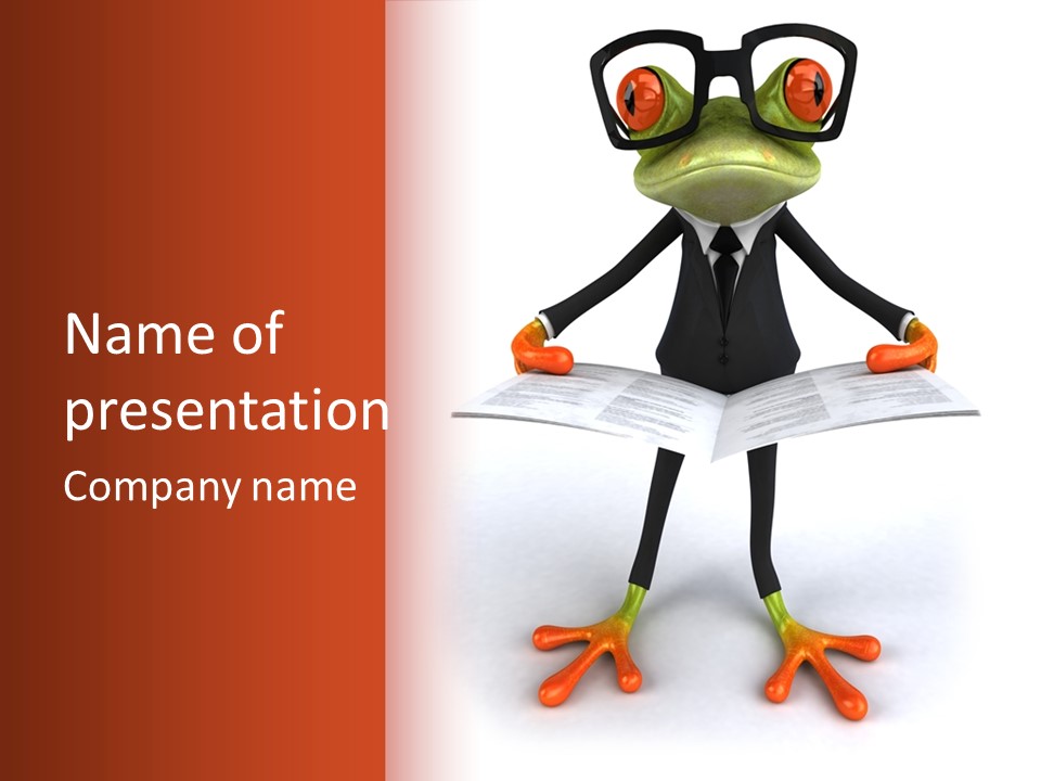 Frog Amphibian Tropical PowerPoint Template