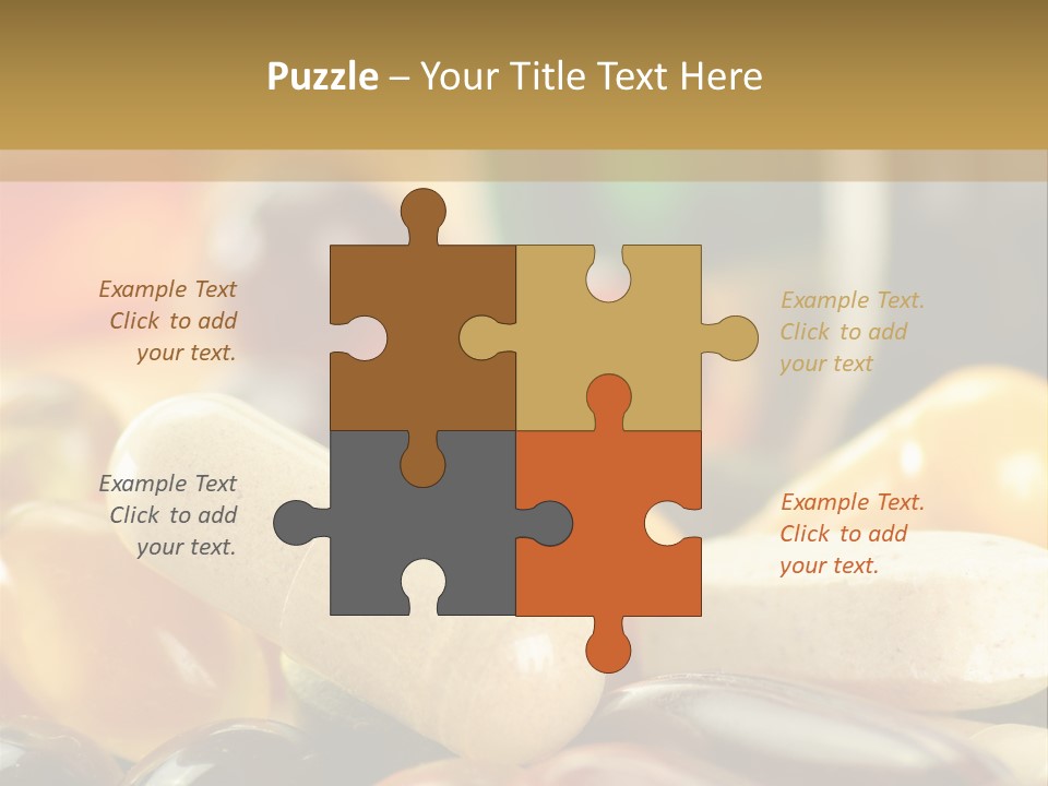 Vitamin Dosage Brain PowerPoint Template