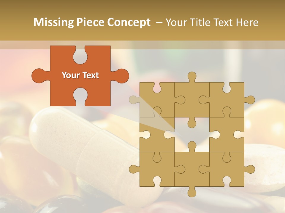 Vitamin Dosage Brain PowerPoint Template