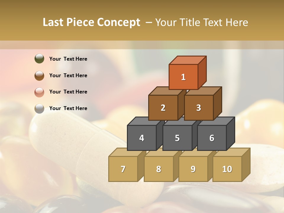 Vitamin Dosage Brain PowerPoint Template