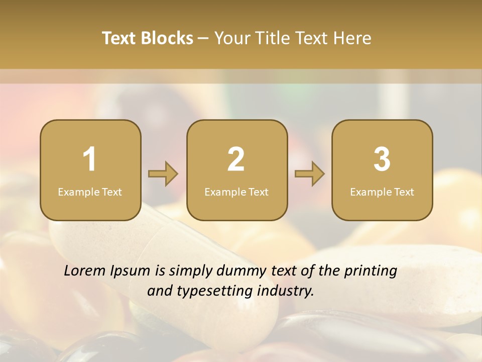 Vitamin Dosage Brain PowerPoint Template