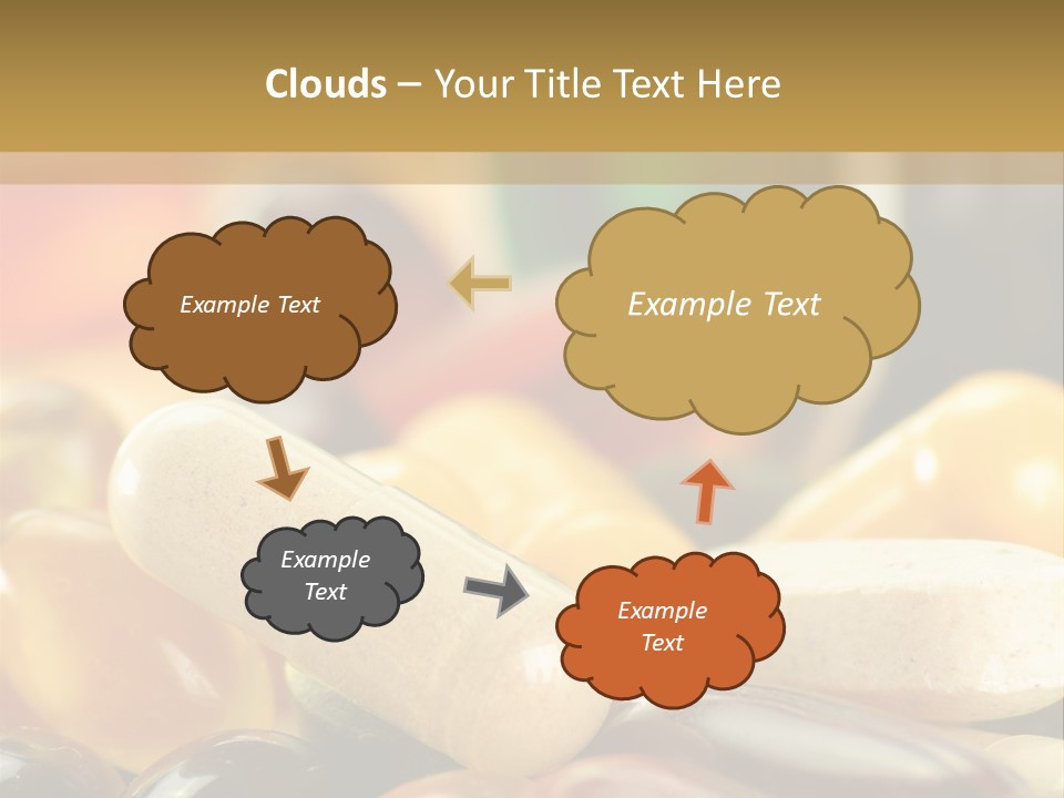Vitamin Dosage Brain PowerPoint Template