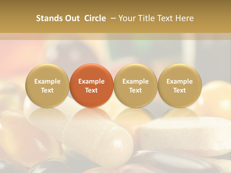 Vitamin Dosage Brain PowerPoint Template