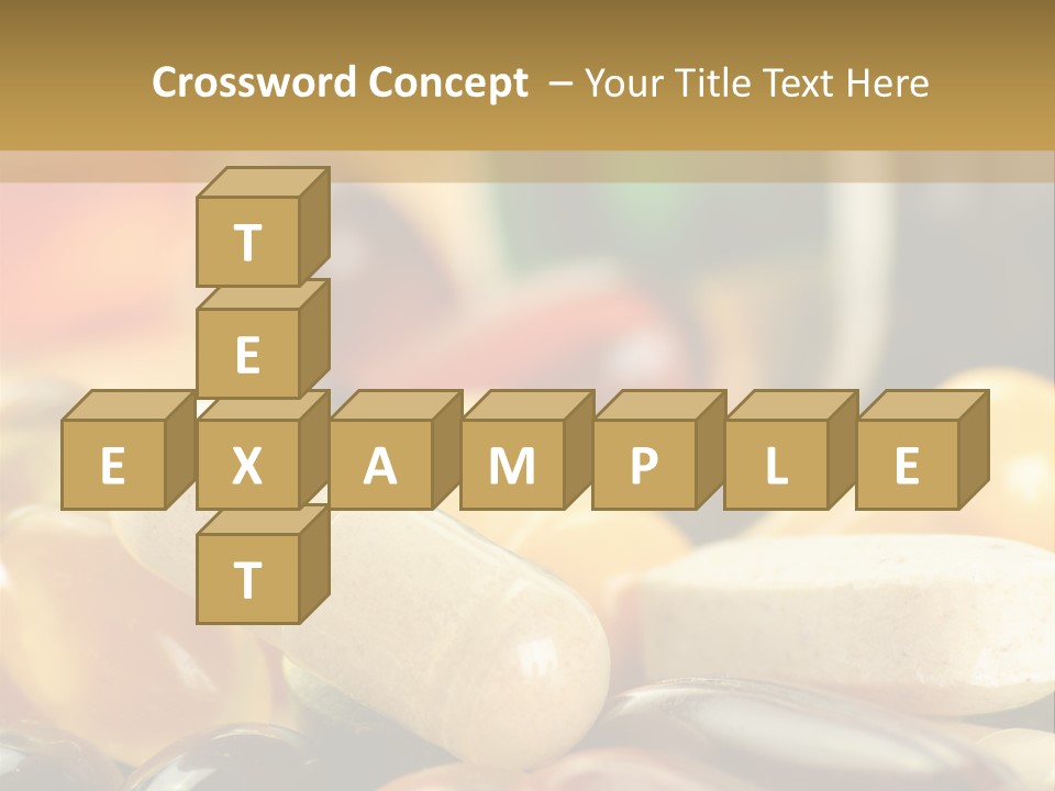 Vitamin Dosage Brain PowerPoint Template