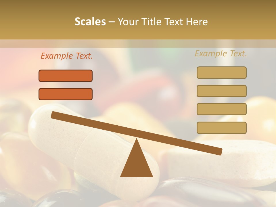 Vitamin Dosage Brain PowerPoint Template