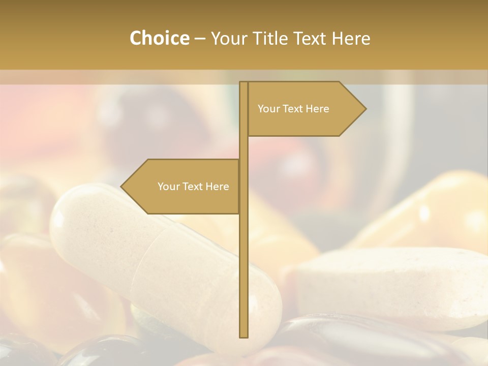 Vitamin Dosage Brain PowerPoint Template