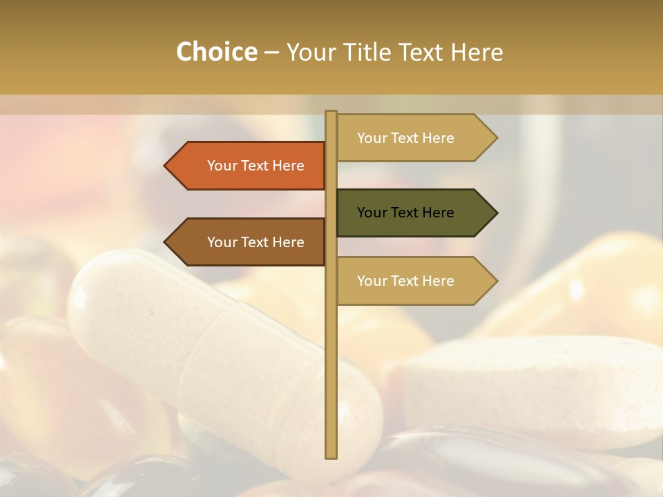Vitamin Dosage Brain PowerPoint Template