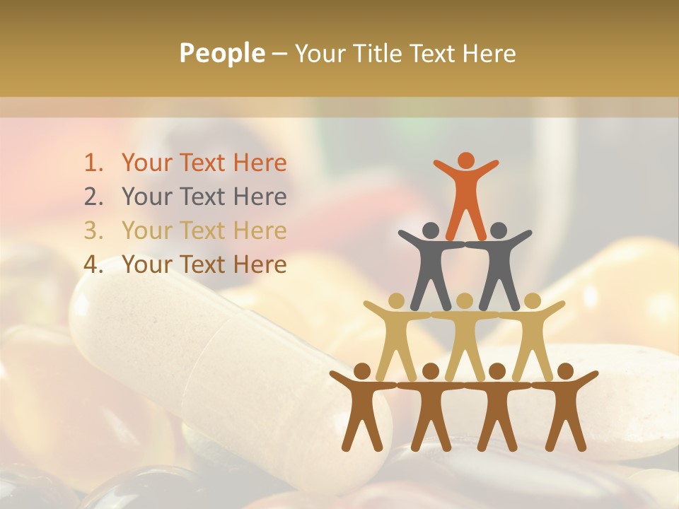 Vitamin Dosage Brain PowerPoint Template