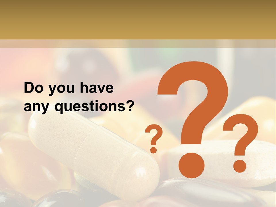 Vitamin Dosage Brain PowerPoint Template