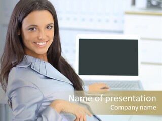 Looking Office Technology PowerPoint Template