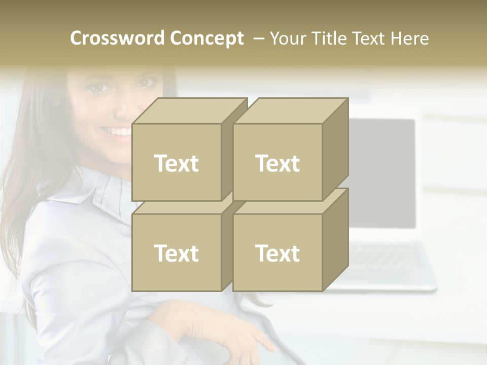 Looking Office Technology PowerPoint Template