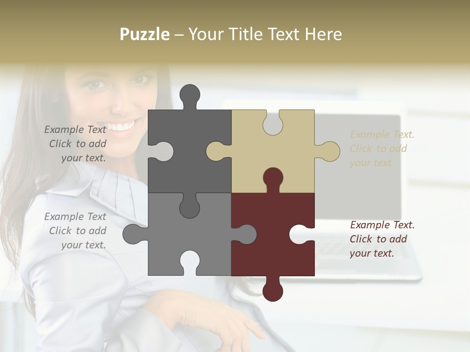 Looking Office Technology PowerPoint Template