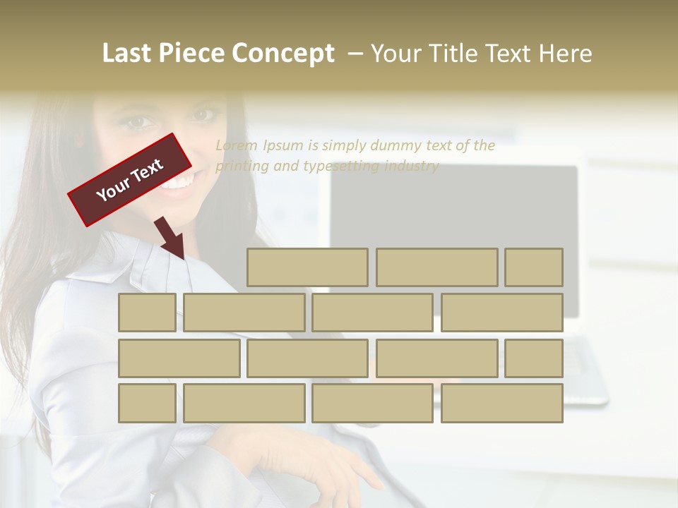 Looking Office Technology PowerPoint Template