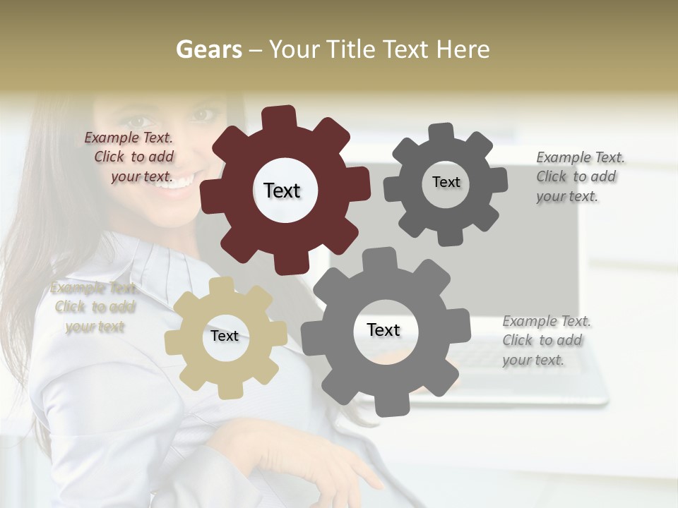 Looking Office Technology PowerPoint Template