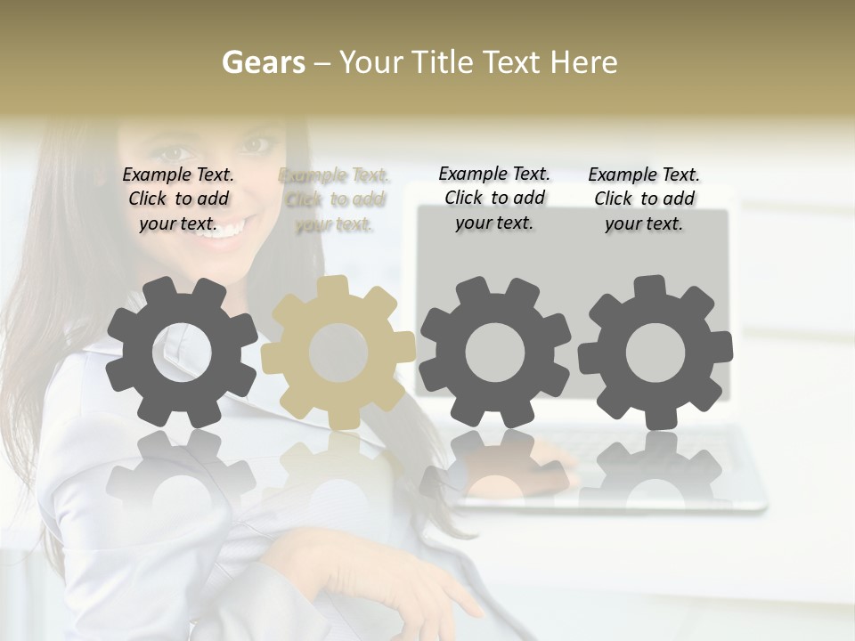 Looking Office Technology PowerPoint Template