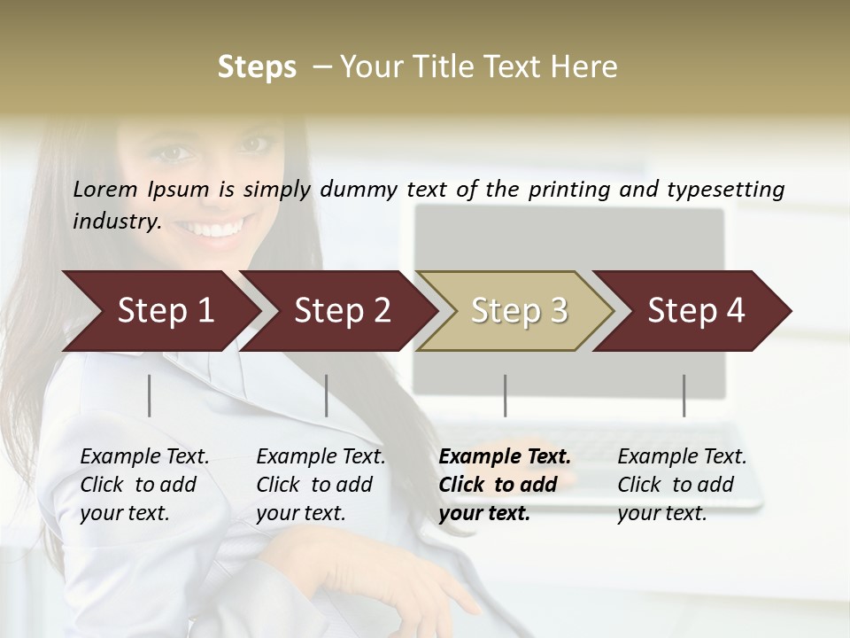 Looking Office Technology PowerPoint Template