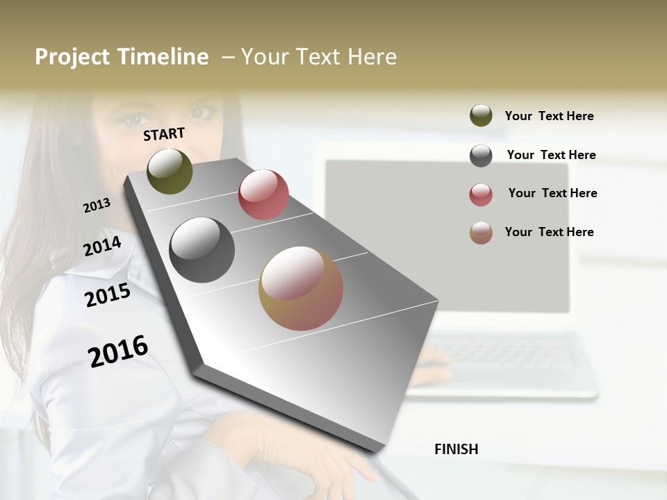 Looking Office Technology PowerPoint Template