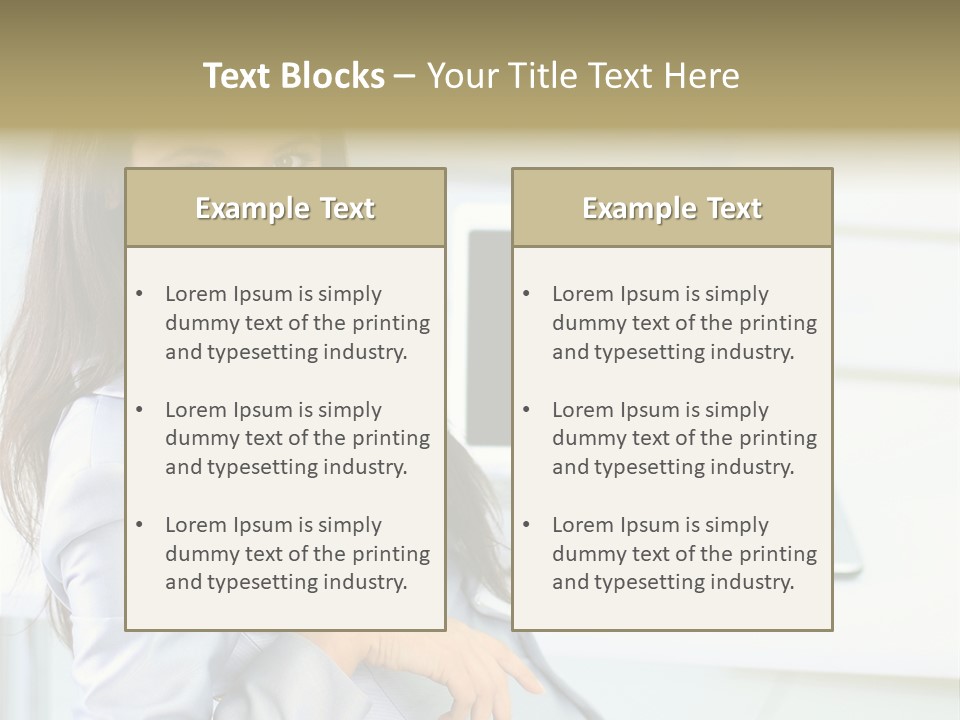 Looking Office Technology PowerPoint Template