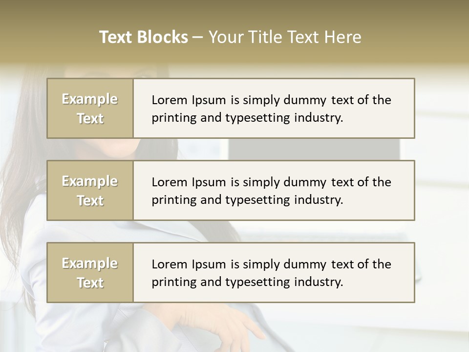 Looking Office Technology PowerPoint Template