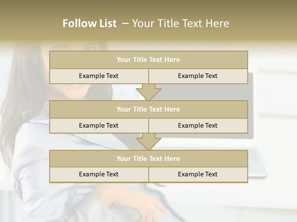 Looking Office Technology PowerPoint Template