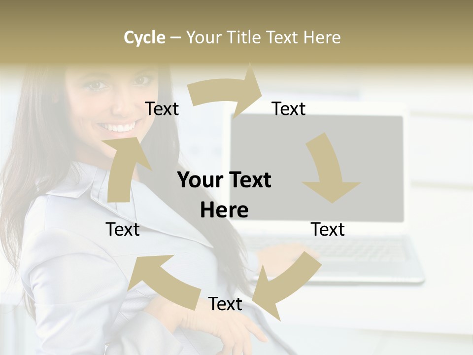Looking Office Technology PowerPoint Template