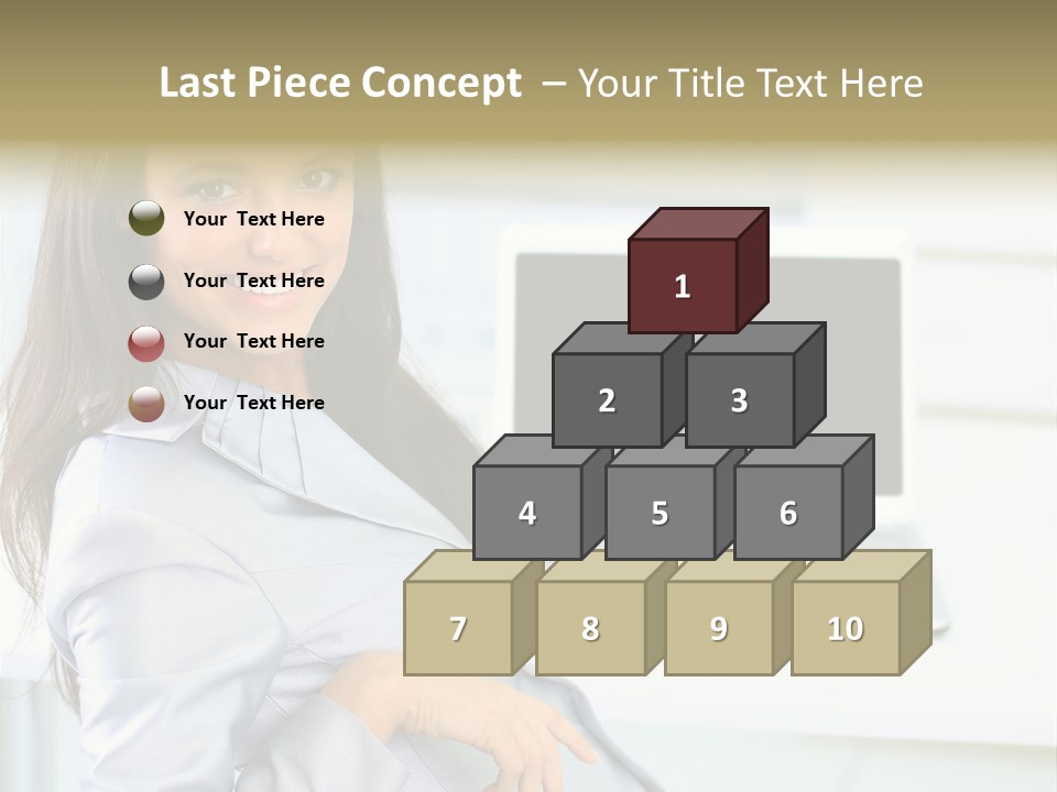 Looking Office Technology PowerPoint Template