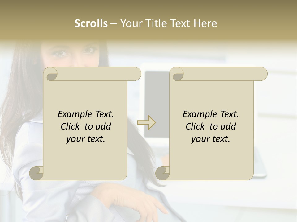 Looking Office Technology PowerPoint Template
