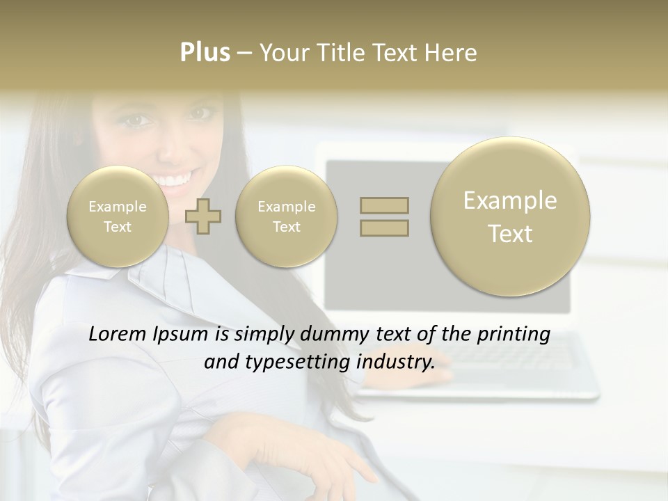 Looking Office Technology PowerPoint Template