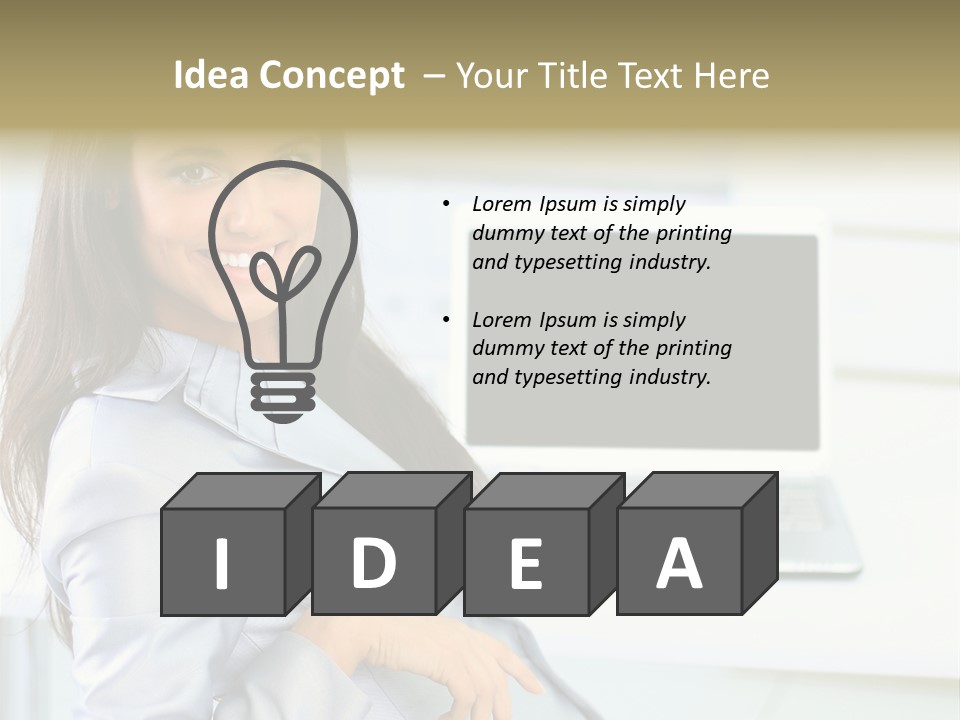 Looking Office Technology PowerPoint Template