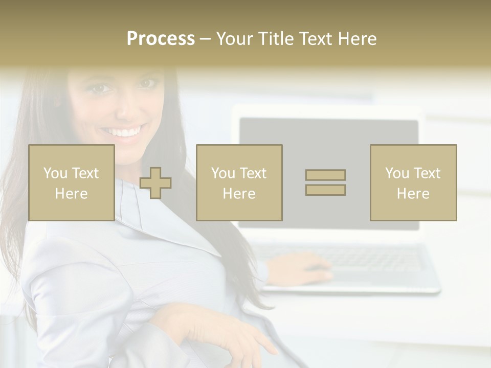 Looking Office Technology PowerPoint Template