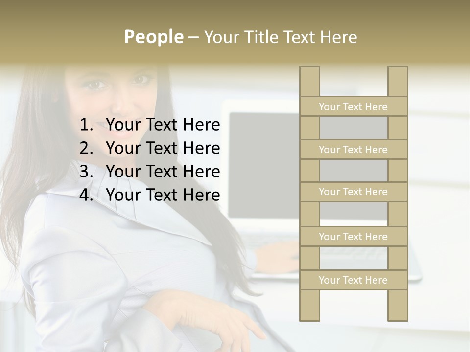 Looking Office Technology PowerPoint Template