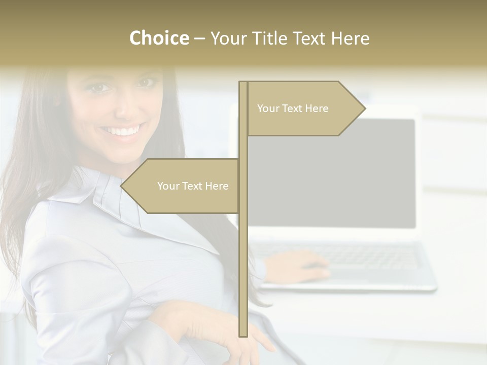 Looking Office Technology PowerPoint Template