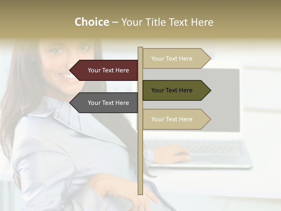 Looking Office Technology PowerPoint Template