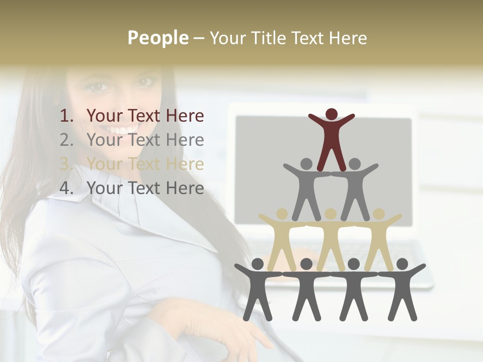 Looking Office Technology PowerPoint Template