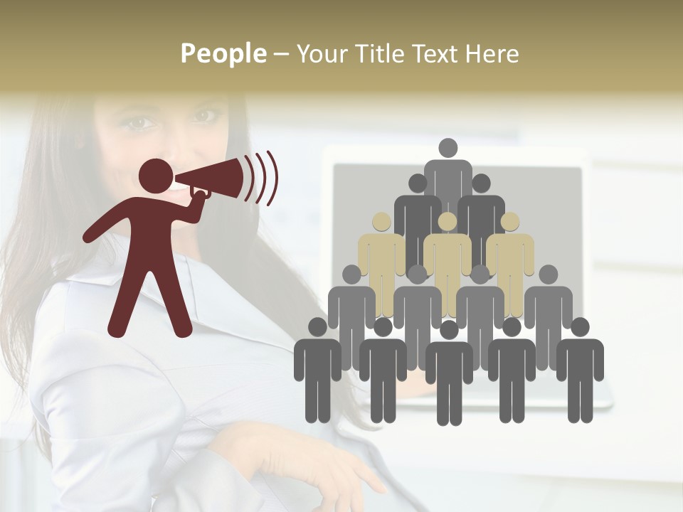 Looking Office Technology PowerPoint Template