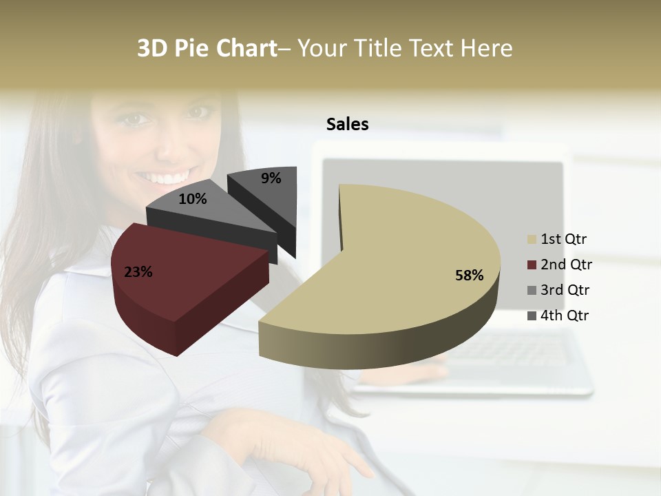 Looking Office Technology PowerPoint Template
