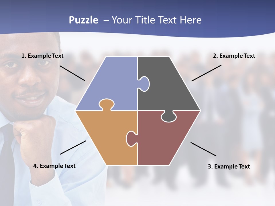 Europe Teamwork Boss PowerPoint Template