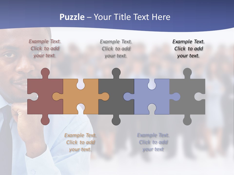 Europe Teamwork Boss PowerPoint Template