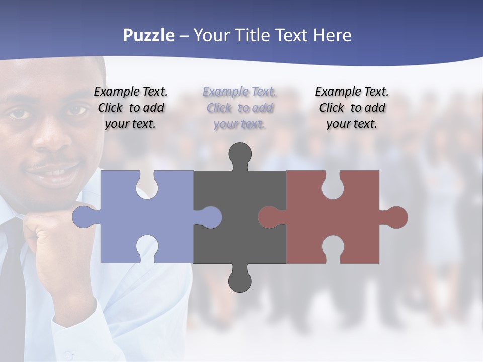 Europe Teamwork Boss PowerPoint Template