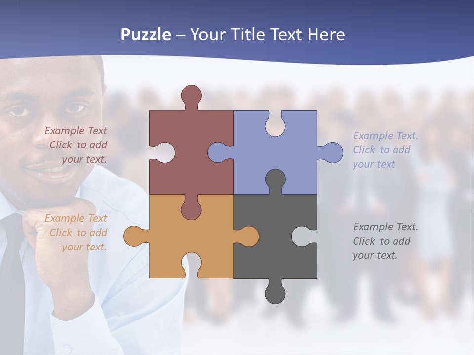 Europe Teamwork Boss PowerPoint Template