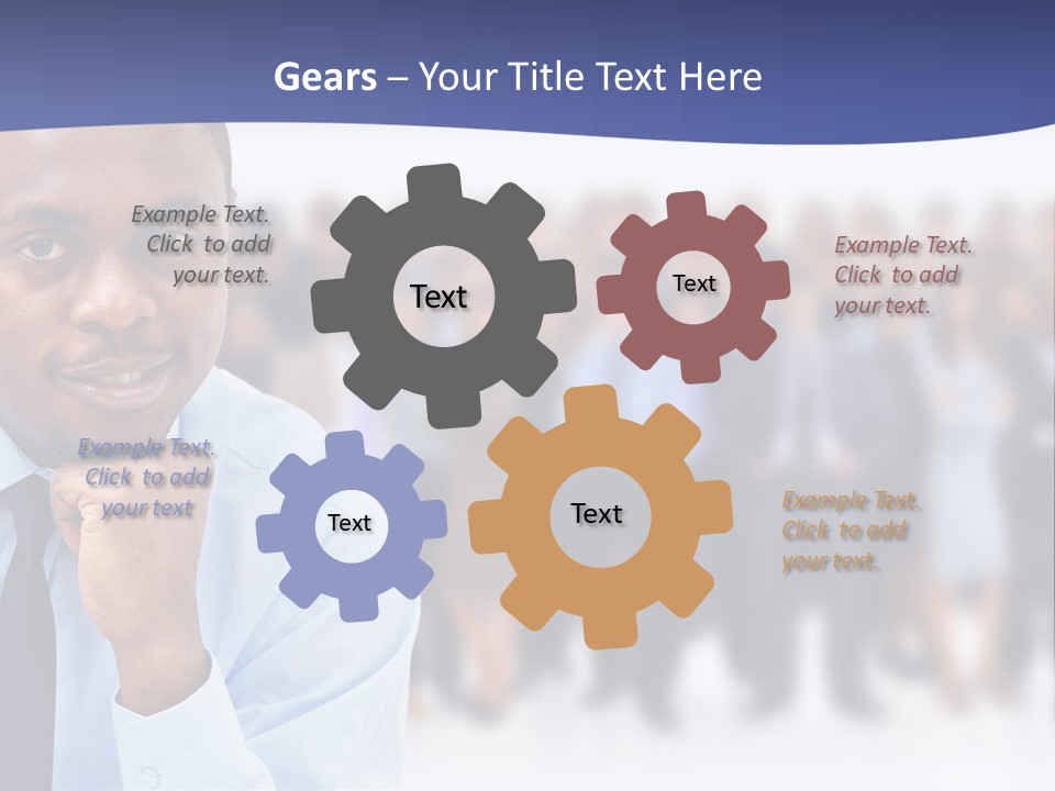 Europe Teamwork Boss PowerPoint Template