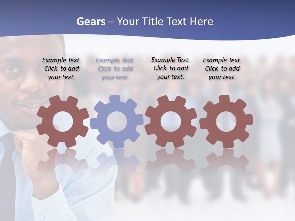 Europe Teamwork Boss PowerPoint Template